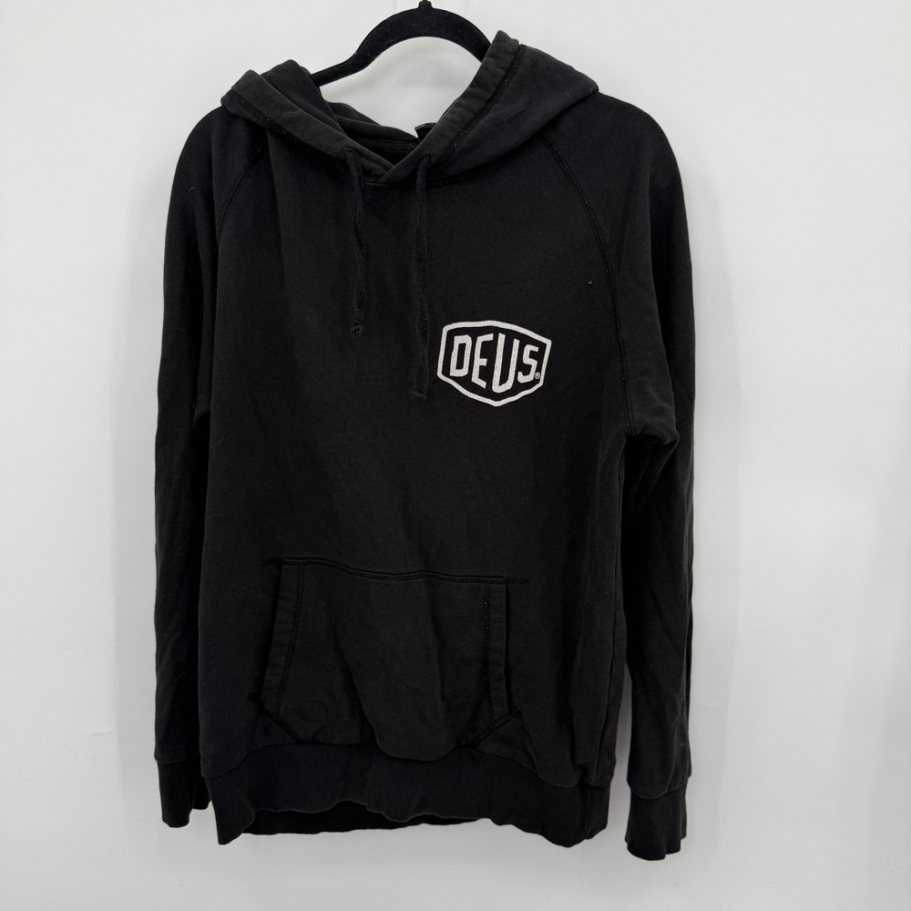 Deus Ex Machina Hoodie Men M Cotton Biker Motorcycle Surf Skater Streetwear